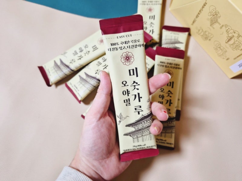 [오야밀] 미숫가루스틱 15개입 솔직 후기 간편하고 고소해서 매일 찾게 되는 맛!