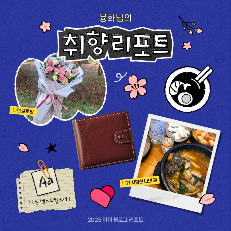  [2025 마이 블로그 리포트] 데이터로 채워보는 내 블로그 취향 리포트