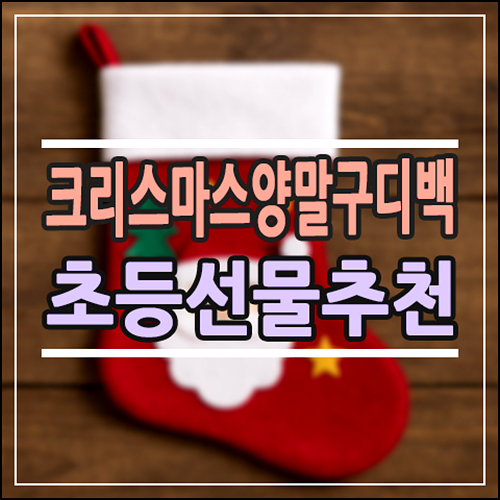  크리스마스 양말 구디백, 초등 아이들 선물로 왜 인기일까?
