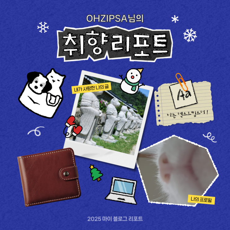  [2025 마이 블로그 리포트] 데이터로 채워보는 내 블로그 취향 리포트