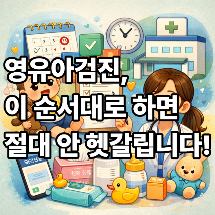  영유아검진 예약부터 당일 준비물까지, 처음 부모도 실수 없는 실전 가이드