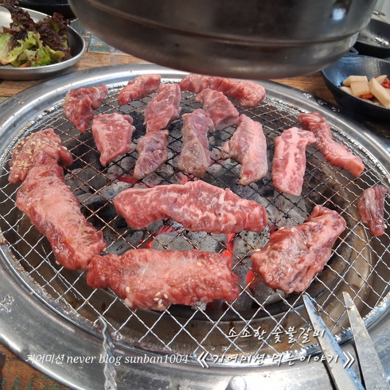 소소한 숯불갈비 여주점 맛 후기《 여주 강변로 시청 한글시장 남한강 출렁다리 주변 갈비집....