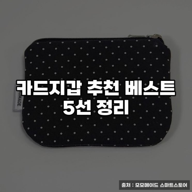  카드지갑 추천 베스트 5선 정리