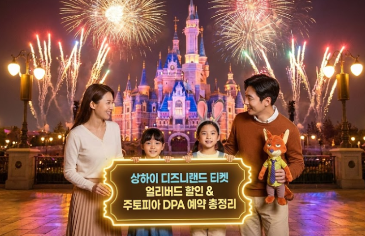  상하이 디즈니랜드 티켓 얼리버드 할인 & 주토피아 DPA 예약 총정리