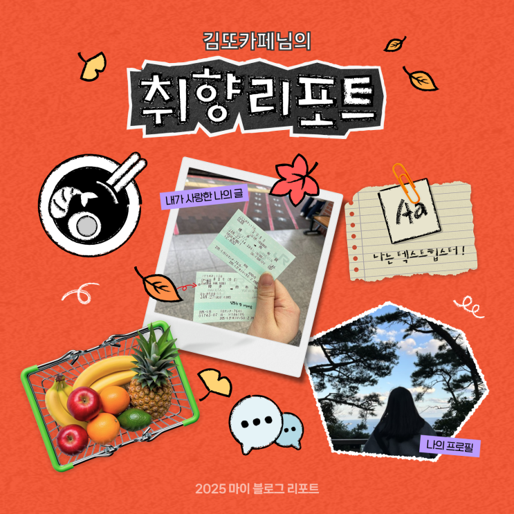 [2025 마이 블로그 리포트] 데이터로 채워보는 내 블로그 취향 리포트
