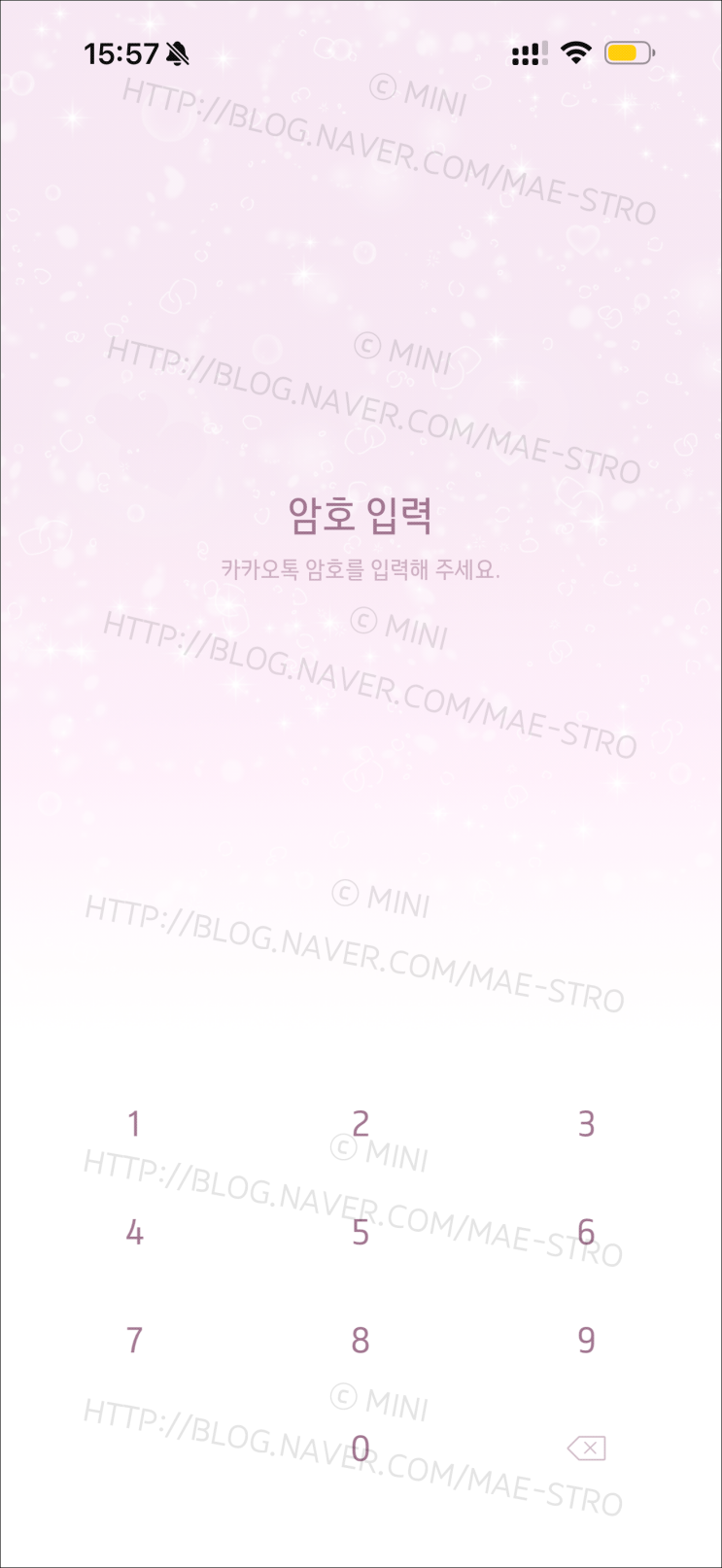  아이폰 카카오톡 테마 | 하루님 썸머 키티 (2 ver.)