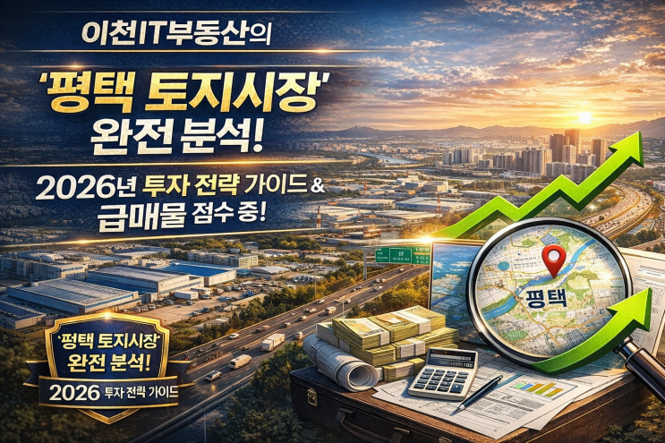   이천IT부동산의 '평택 토지시장' 완전 분석! 2026 투자 전략 가이드 & 급매물 접수 중!