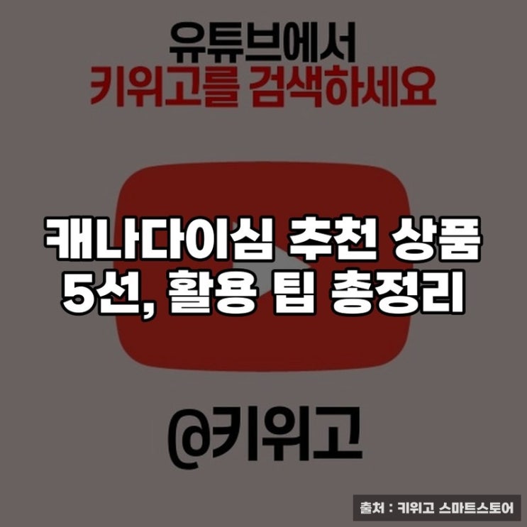  캐나다이심 추천 상품 5선, 활용 팁 총정리