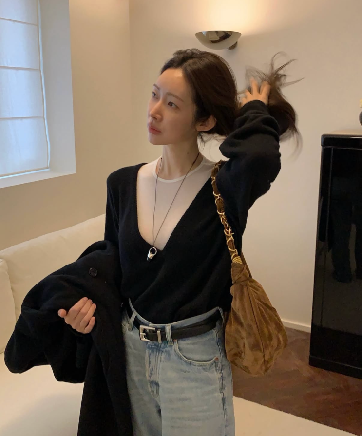  김나영 차정원 생로랑 가방 아말리아 (+스웨이드백 추천 패션)