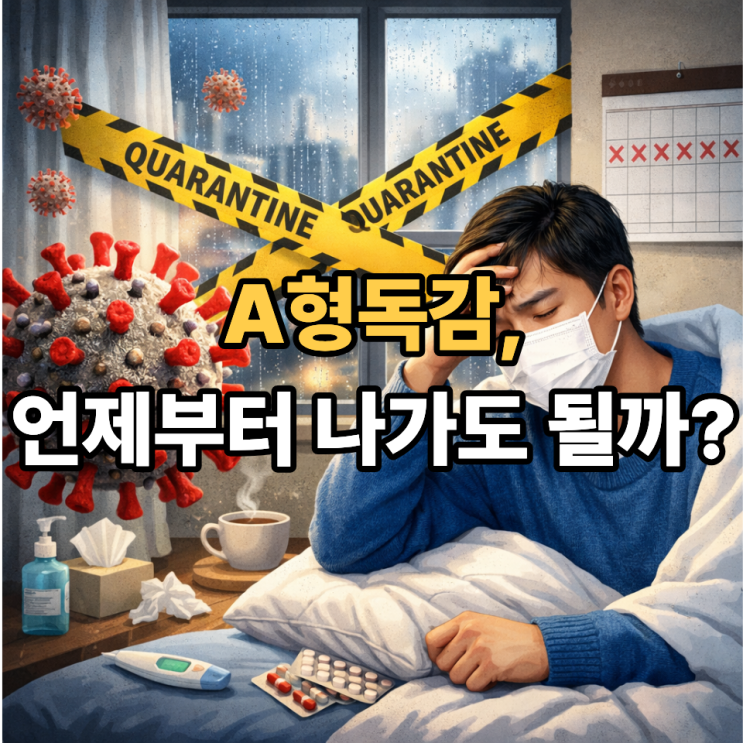   A형독감 격리 기간, 등교·출근 기준 한눈에 정리