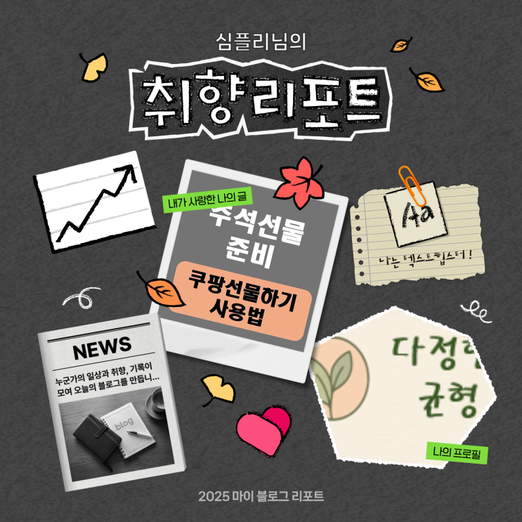  [2025 마이 블로그 리포트] 데이터로 채워보는 내 블로그 취향 리포트