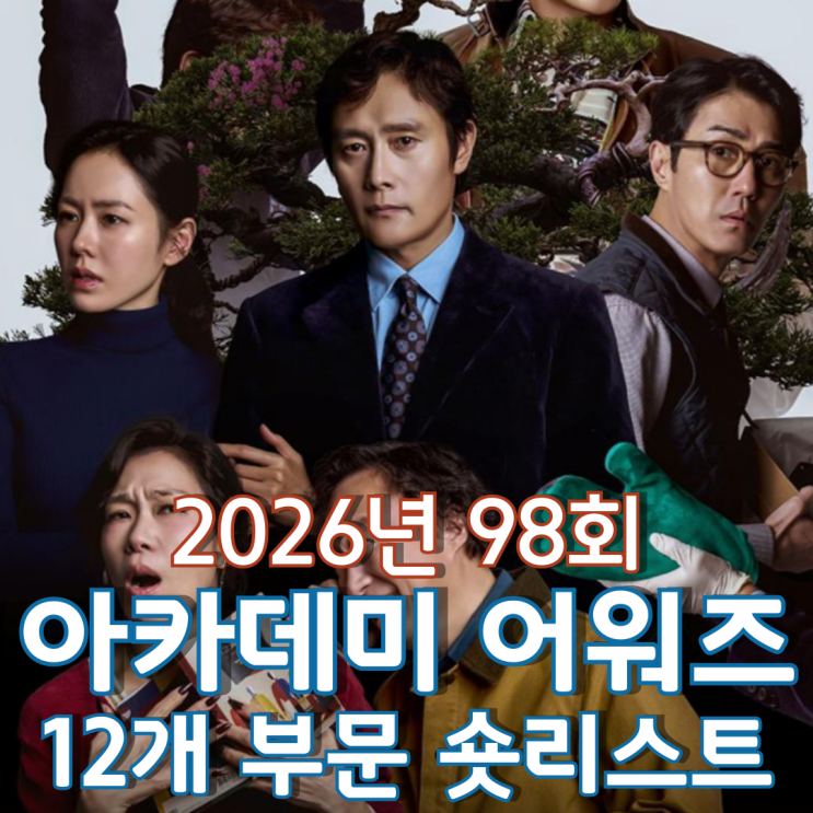  2026년 98회 아카데미 어워즈 12개 부문 숏리스트