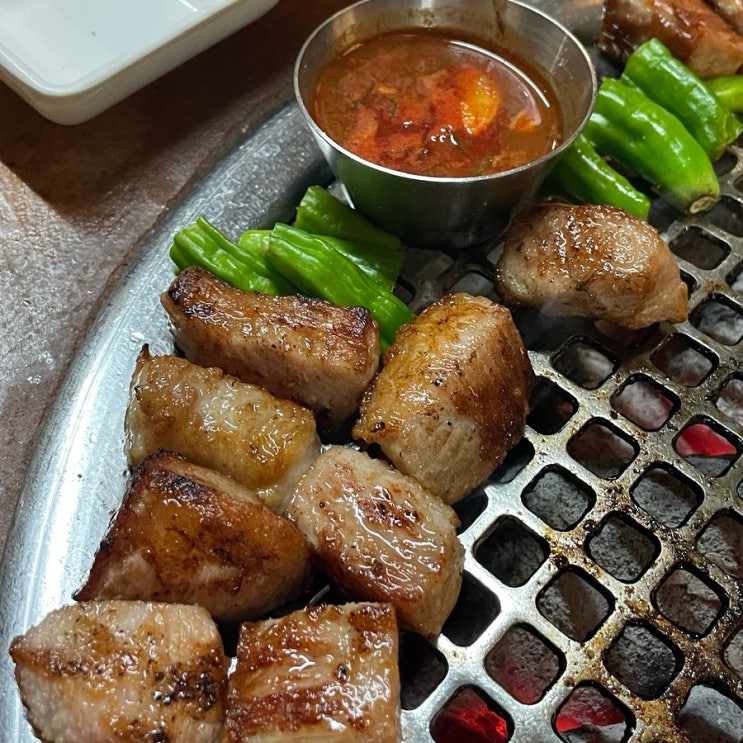  화정동맛집/육즙가득 통항정살에 반한_금수산방 화정점