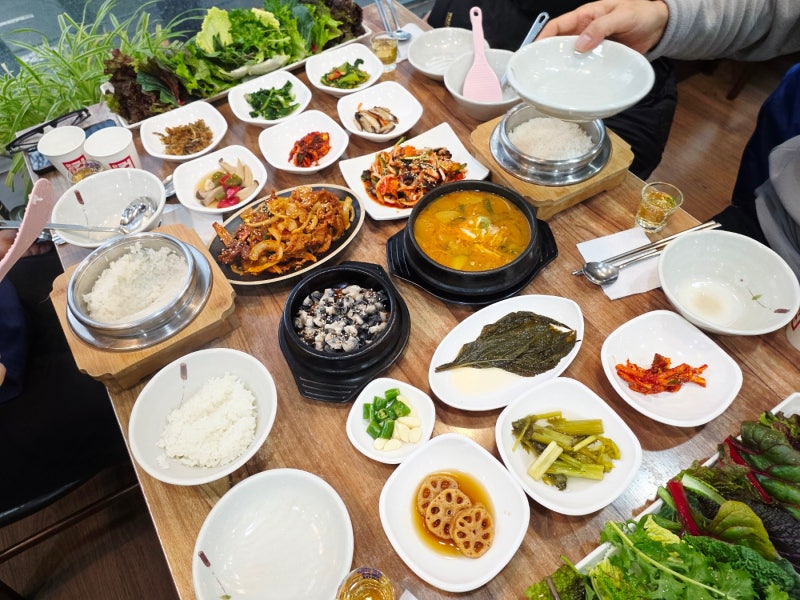 분당 정자동 쌈밥맛집 이경진 우렁쌈밥정식 정자점