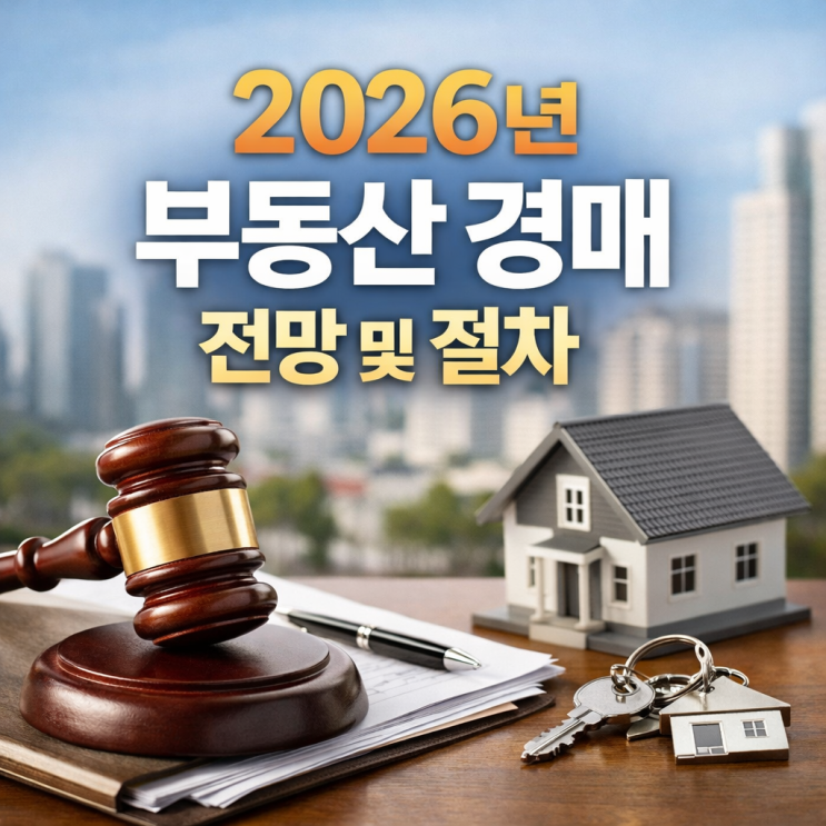  2026년 부동산 경매 전망 및 절차 서울 아파트 낙찰가율 하락 (싸게 내 집 마련하는 법)