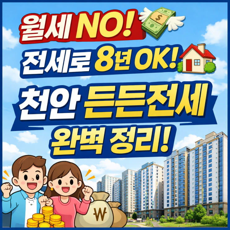  2025 천안 든든전세(분양전환형)｜일정·자격 한 번에