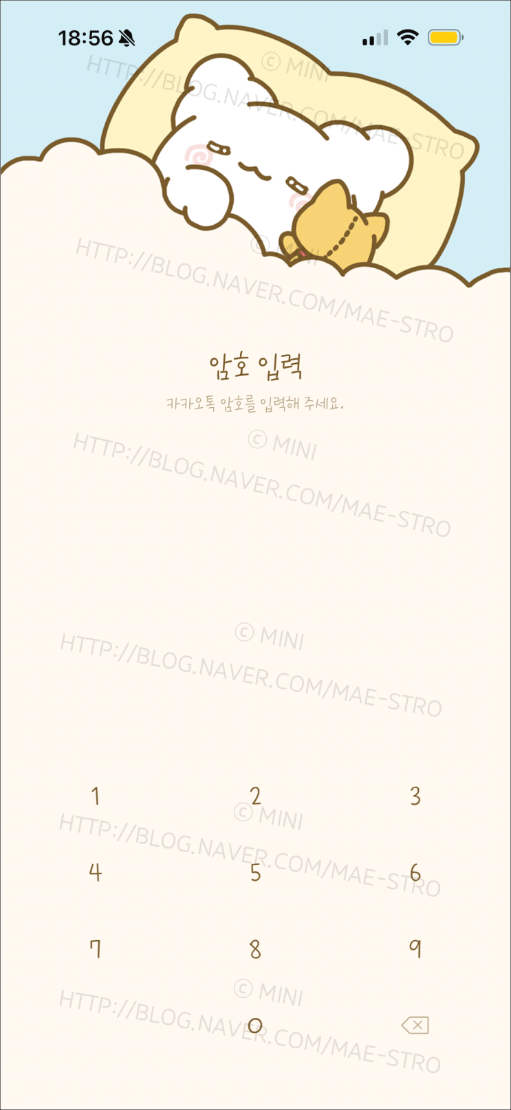  아이폰 카카오톡 테마 | 채뜌님 하나마루오바케