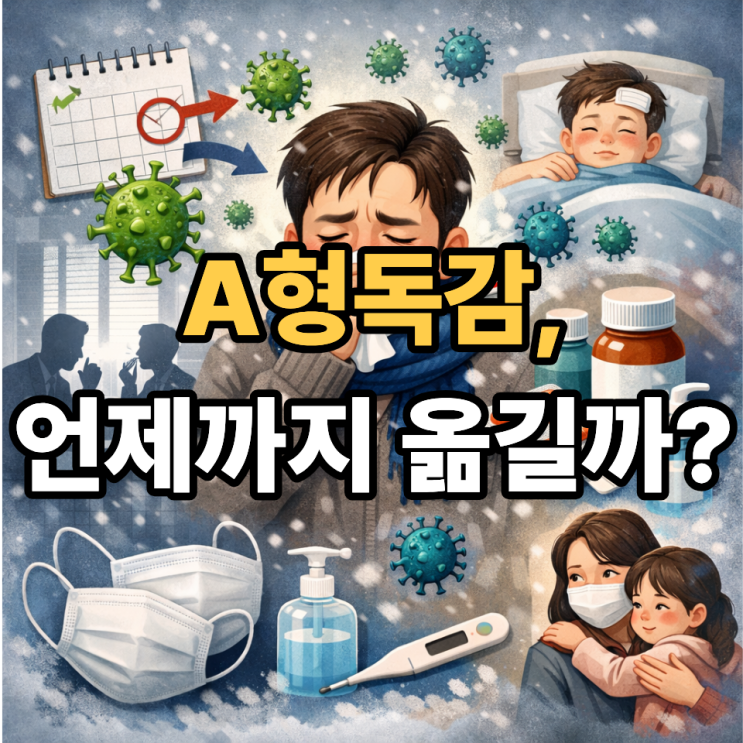   A형독감 전염력, 언제부터 언제까지 조심해야 할까?