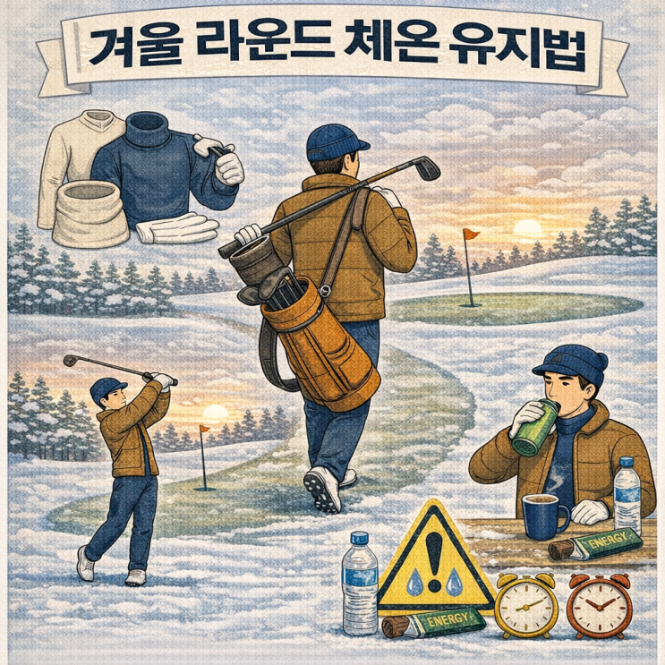  겨울 라운드 체온 유지법｜추위가 스코어와 컨디션을 망치는 진짜 이유