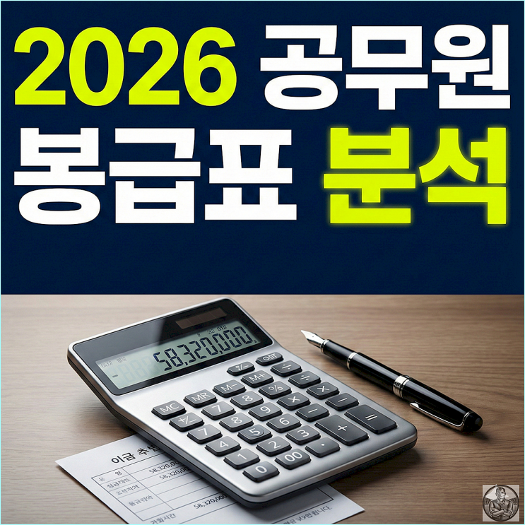  2026 공무원 봉급표, 3.5% 인상 후 9급 7급 실수령액 팩트 분석