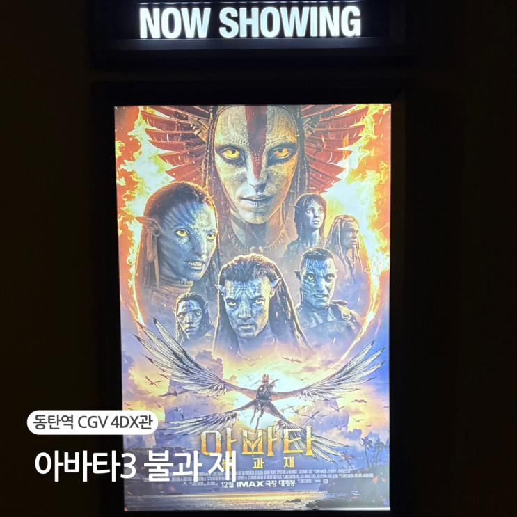  동탄역 CGV 4DX관 3D <아바타3 불과 재> 관람 후기