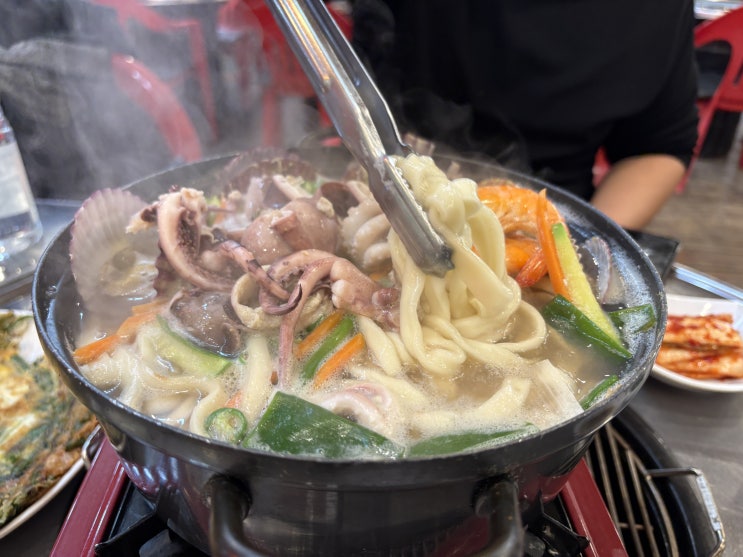  강화도 동막해수욕장 맛집 바다마을에서 칼국수 먹기