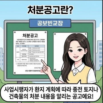  처분공고란? 현금청산자 분양신청 가능? 사업시행인가와 변경인가 반용주의는?
