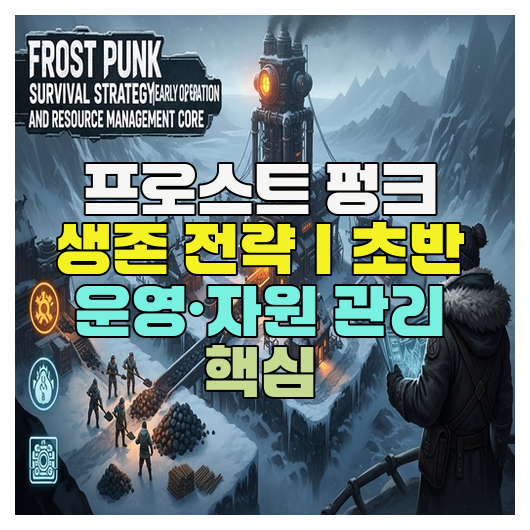  프로스트 펑크 생존 전략｜초반 운영·자원 관리 핵심