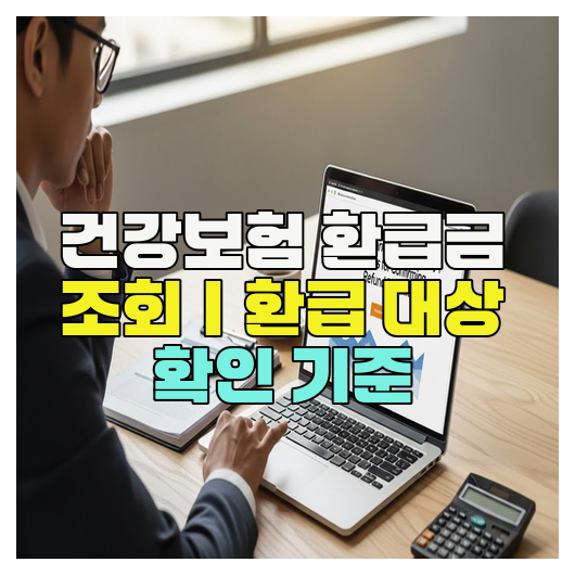  건강보험 환급금 조회｜환급 대상 확인 기준