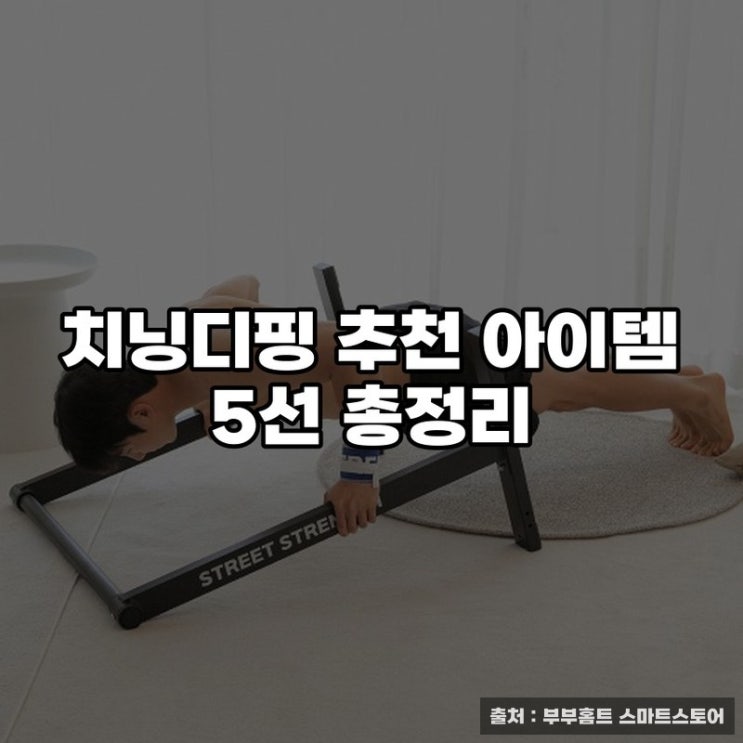  치닝디핑 추천 아이템 5선 총정리