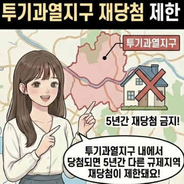  투기과열지구 내 조합원 재당첨 제한 및 예외 조건 (상속, 결혼, 이혼 등)