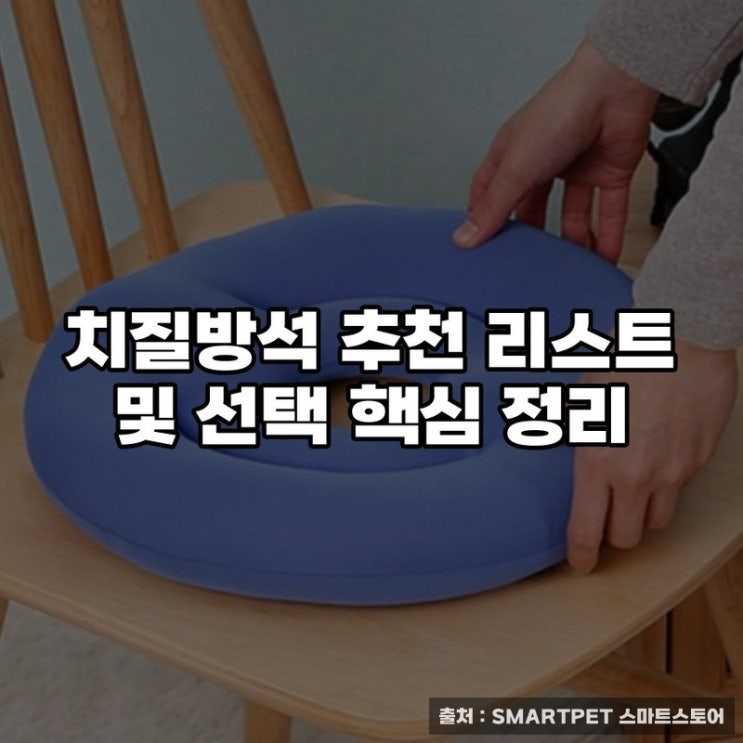  치질방석 추천 리스트 및 선택 핵심 정리