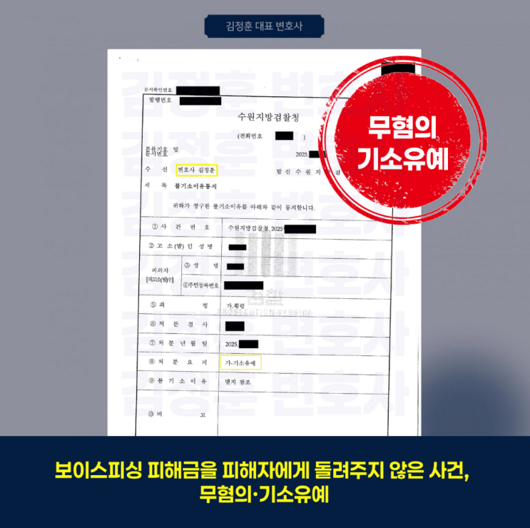  보이스피싱 피해 이후 전기통신금융사기피해환급법, 횡령 연루,형사 고소까지 이어진 사건 해결 로직