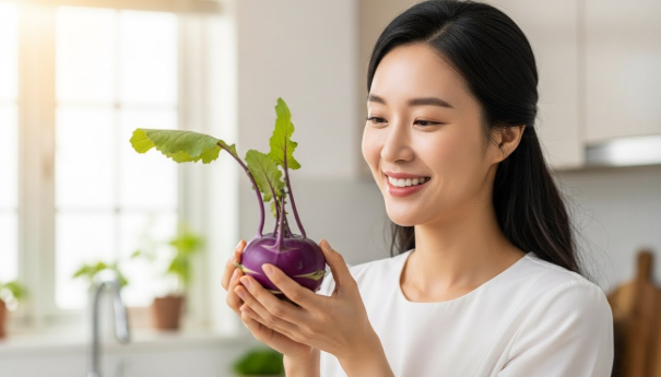  균형 잡힌 식단을 위한 보랏빛 선택 콜라비의 영양과 섭취 주의점