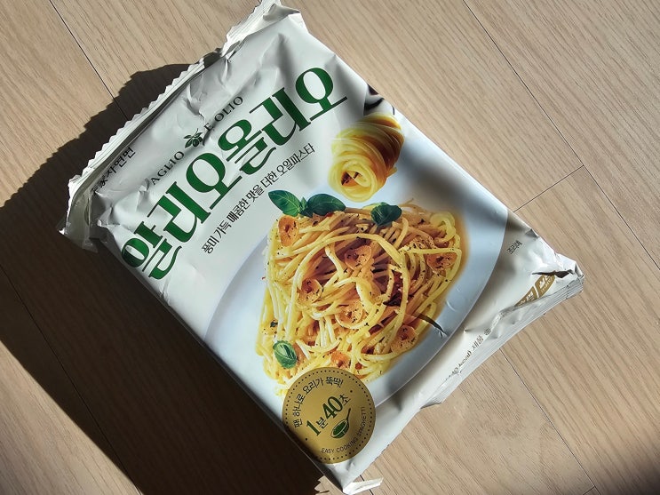  알리오올리오밀키트 이가자연면 원팬 파스타 후기