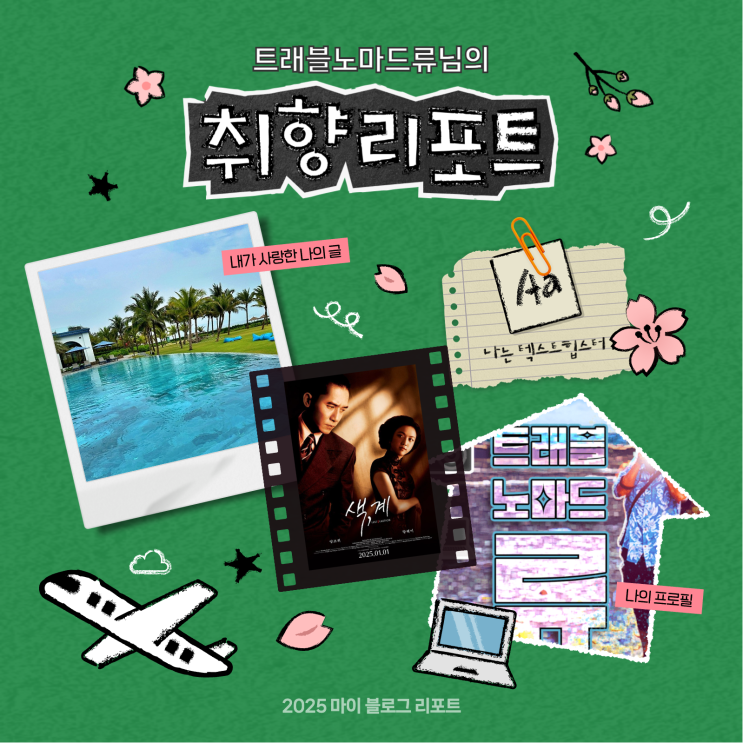  [2025 마이 블로그 리포트] 데이터로 채워보는 내 블로그 취향 리포트