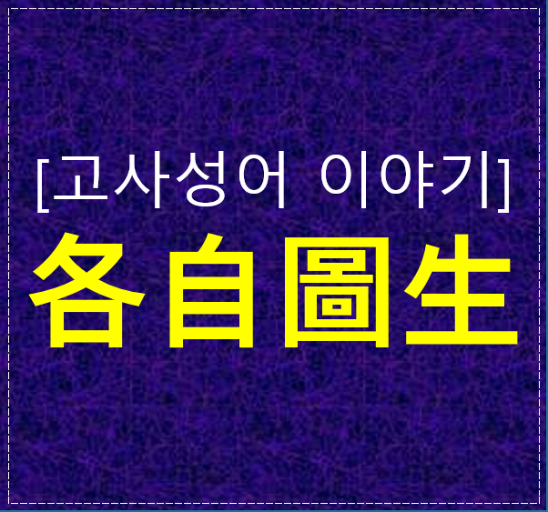  각자도생(各自圖生), 혼자 살아남아야 하는 시대에 우리가 마주한 현실