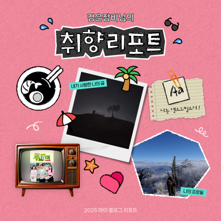 [2025 마이 블로그 리포트] 데이터로 채워보는 내 블로그 취향 리포트