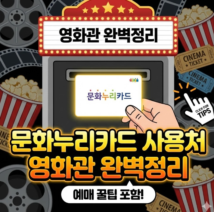  영화관 문화누리카드 사용처 완벽정리  예매 꿀팁 포함