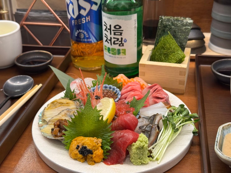  마곡 맛집 초밥·장어 다 되는 곳｜일품 마곡점 사시미모리와세 후기