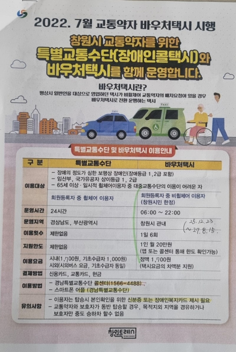 창원 임산부 바우처택시 신청
