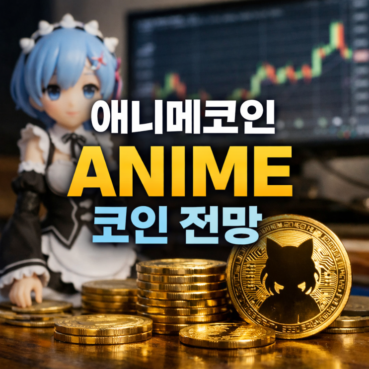  애니메코인 ANIME 코인 전망 업비트 15% 급등 이유 (덕후가 돈이 된다? IP 호재 분석)