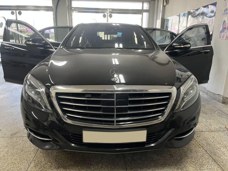  벤츠 S클래스 S500 카오디오 튜닝! 저먼 마에스트로 센터 & 프론트 시공