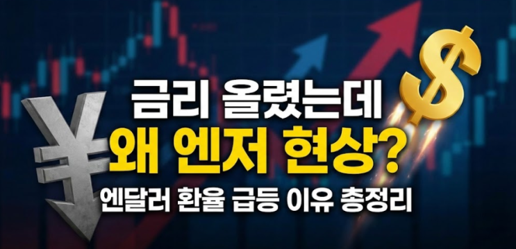  금리 올렸는데 왜 엔저 현상? 엔달러 환율 급등 이유 총정리