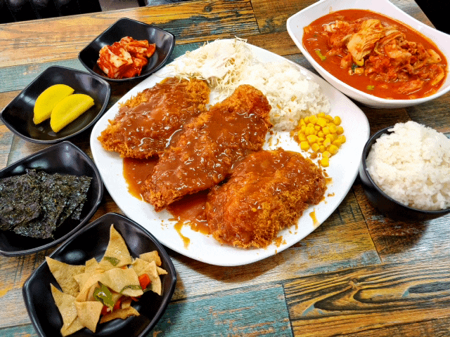  오죽헌근처맛집 아미고스 가성비 아이와 강릉 돈까스