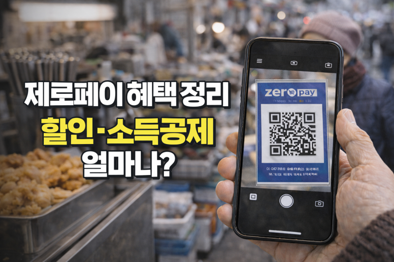 제로페이 혜택 정리｜할인·소득공제 얼마나 받을까