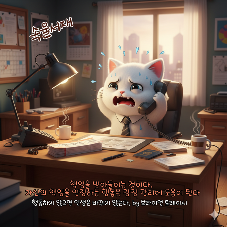  행동하지 않으면 인생은 바뀌지 않는다: 책임을 인정하면 분노가 사라집니다? 아니던데요? 발칙한 반박 No.1(by. 브라이언 트레이시)