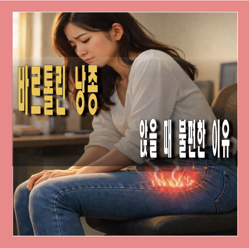 바르톨린낭종, 앉을 때 불편해진 이유는?