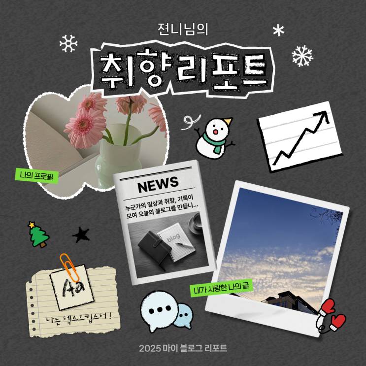  [2025 마이 블로그 리포트] 데이터로 채워보는 내 블로그 취향 리포트