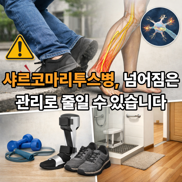   샤르코마리투스병과 넘어짐 위험, 예방 방법은?